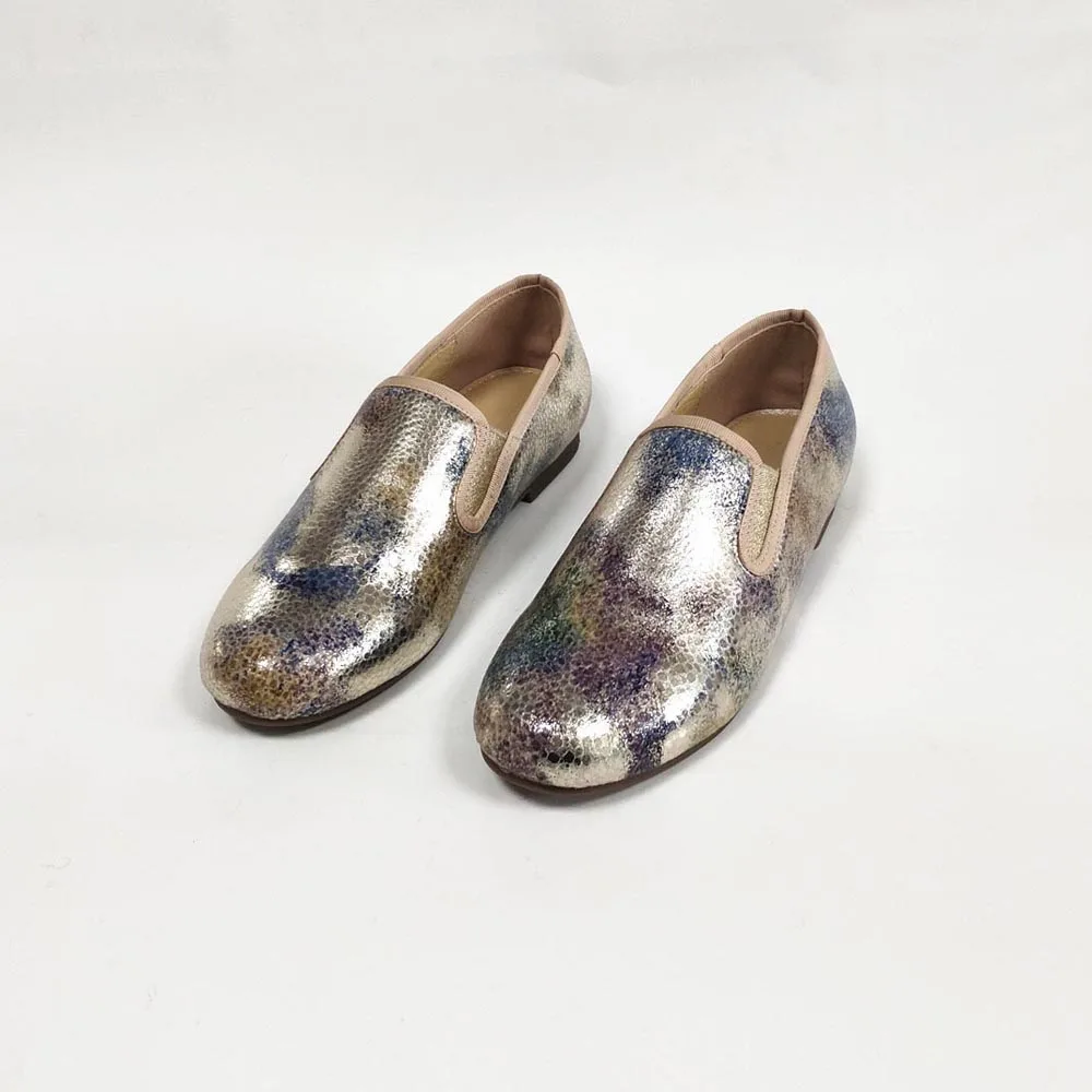 Женская обувь из коровьей кожи с принтом Повседневные стильные черные женские