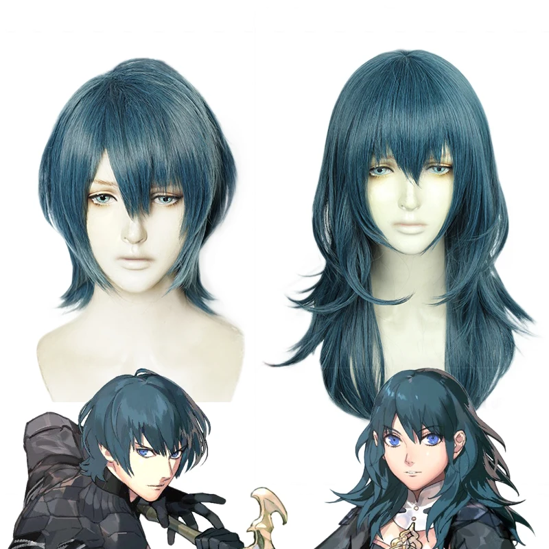 Fire Emblem: ThreeHouses Byleth парик Косплэй костюм синтетический термостойкий волос Для