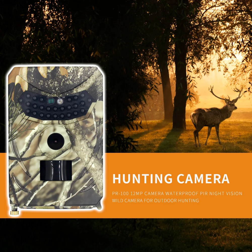 

1080P HD 12MP Hunting Camera Portable Plastic Wild Surveillance Infrared Night Version Photo Track Outdoor Camera