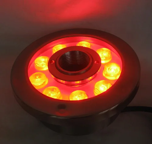 IP68 27W LED RGB fountain light pool rgb underwater DS-10-36-27W-RGB 9*3W 3in1 12V DC | Лампы и освещение