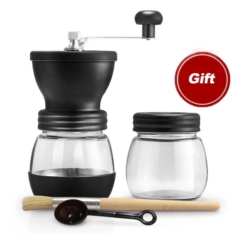 Лидер продаж 2019 ручная кофемолка портативный бесшумный резервуар для хранения