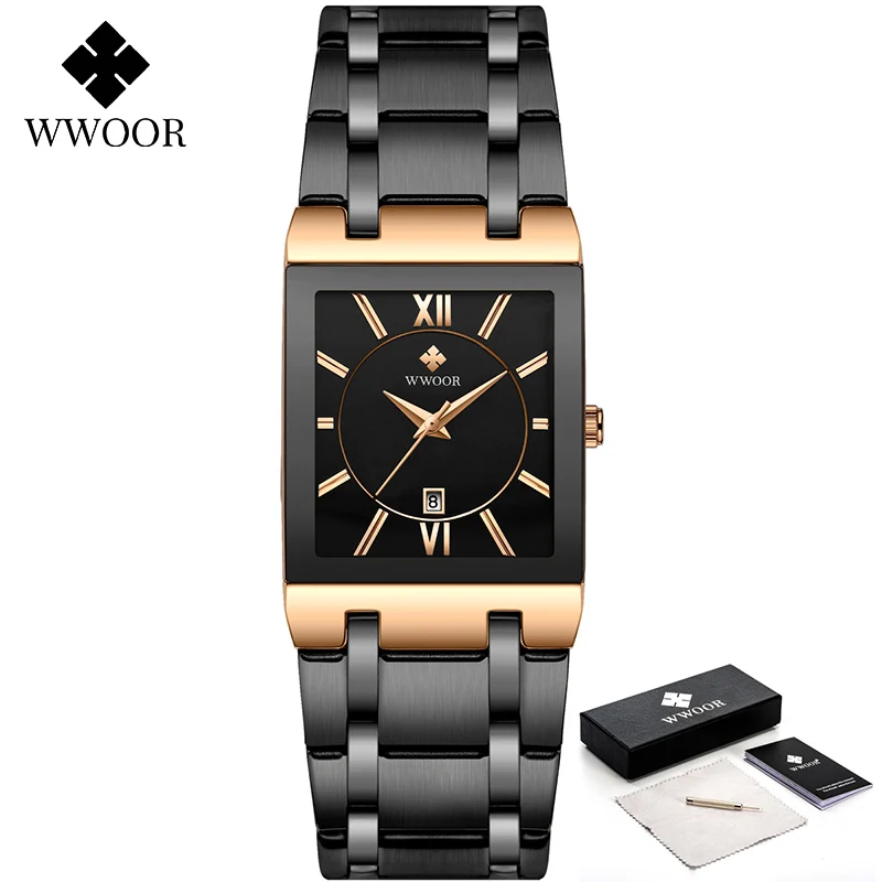 

Orologio Uomo Watch Men Square Quartz Mens Watches Top Brand Luxury Business Waterproof Wrist Watch Male Montre Homme 2020