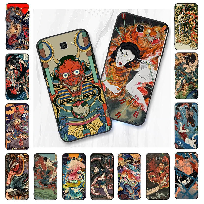 

Japanese samurai Psychedelic art Phone Case For Samsung Galaxy J7 Pro J7Prime J5 Prime J2 J4 J6 Plus A10 A20 A30 A40 A7 A30S A9