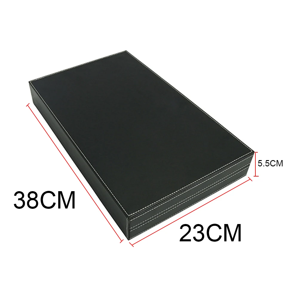 

Educational Toy Entertainment Portable Adults Wooden Game PU Leather Business Backgammon Set Table Box Chess Board Gift Folding