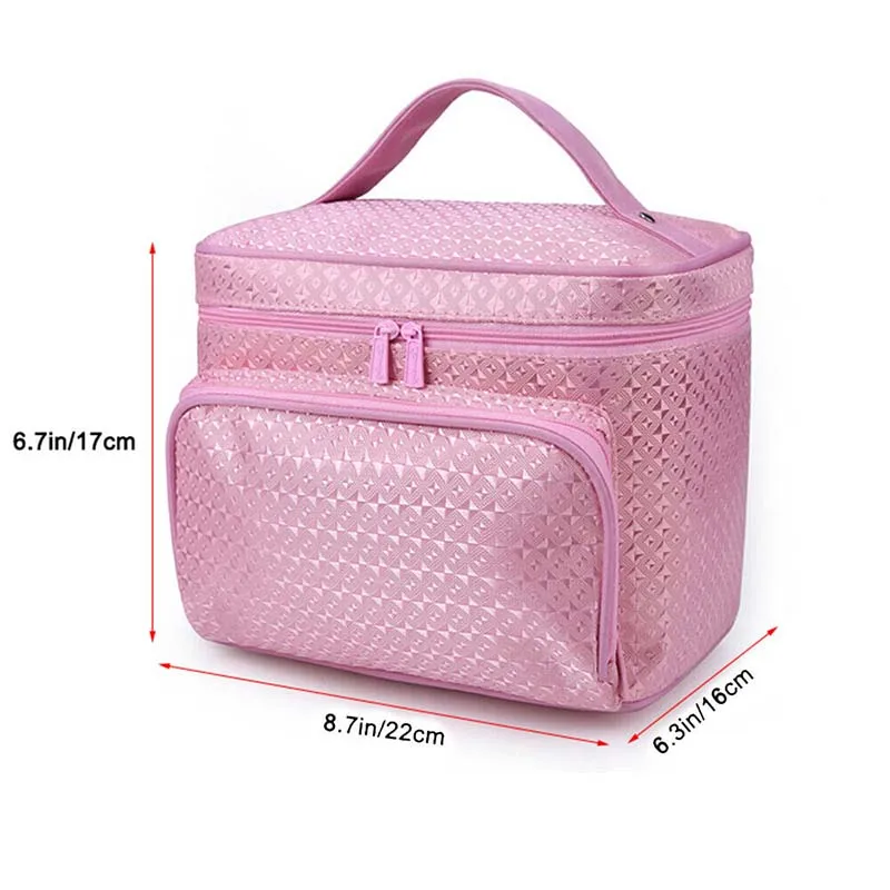 1Pc New Hot Sale Cosmetic Bag Women Large Make Up Bag Vanity Case Cosmetic Nail Tech Storage Beauty Box For Enchanting Ladies