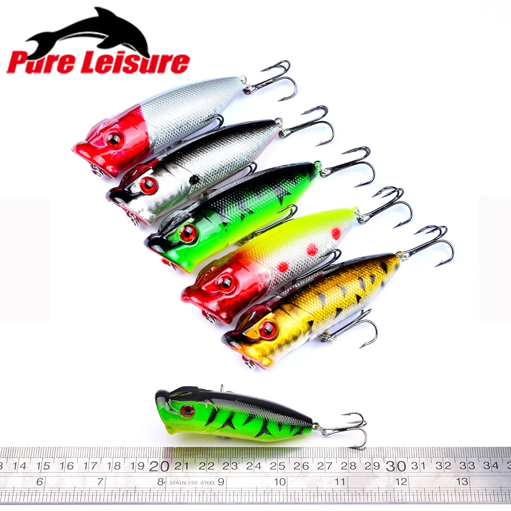 5 шт./лот Поппер рыболовная приманка 7 3 см плавающая искусственная поппер Pesca карп