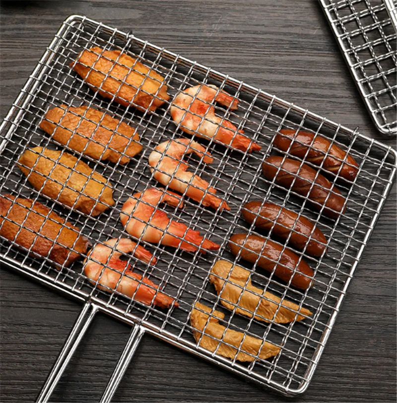 304 stainless steel round barbecue BBQ grill net meshes racks grid grate Steam Camping Hiking Outdoor Mesh Wire Net | Дом и сад