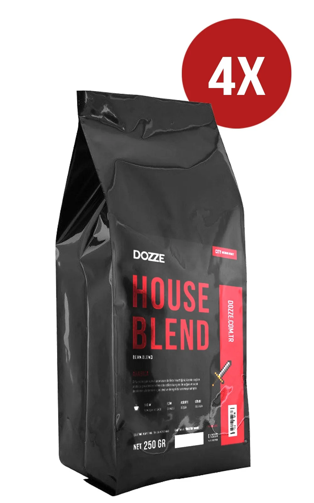 Домашняя смесь 4 x250gr (Plus) Arabica (Колумбия Бразилия Кения) кофейные зерна|Кофейные