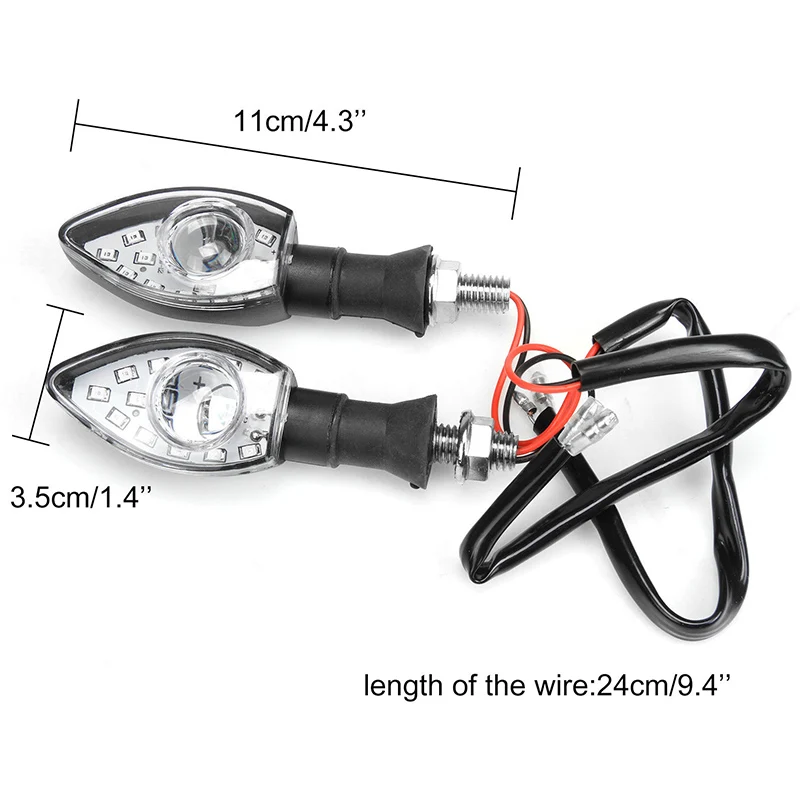 DERI 4 шт. 12 В мотоциклетные СВЕТОДИОДНЫЕ указатели поворота мигающий свет
