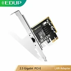 EDUP RJ45 1010010002500 Мбитс NIC контроллер сетевой адаптер конвертер PCI-E PCI Express сетевой карты 2,5 Gigabit Ethernet