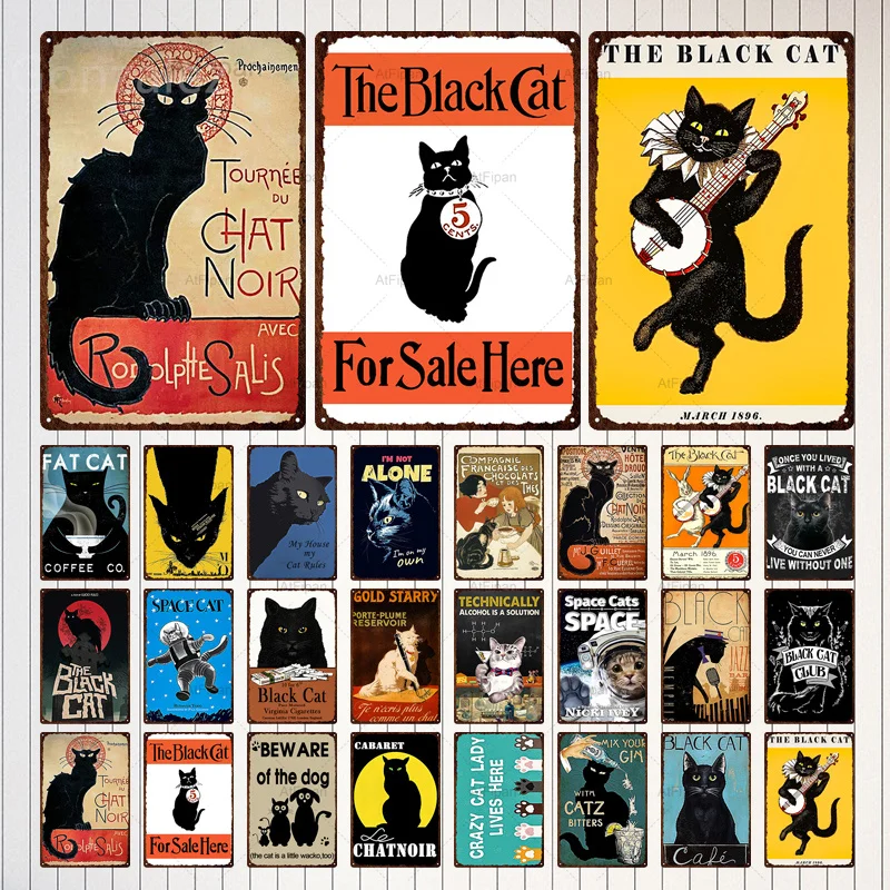 Забавный знак кошки, винтажный металлический жестяной знак, Милый Постер дружбы, железная живопись, кошка, аксессуары для влюбленных, гнездо