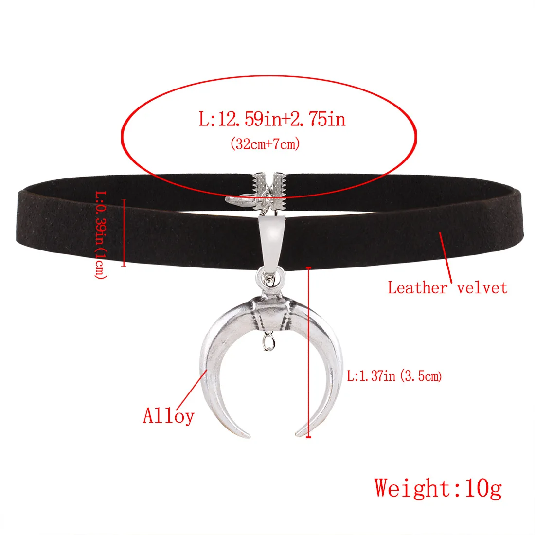 

Korean Sexy Short Flannel Necklace for Women Statement Moon Pendant Black Clavicle Chain Choker Fashion HipHop Boho Jewelry Gift