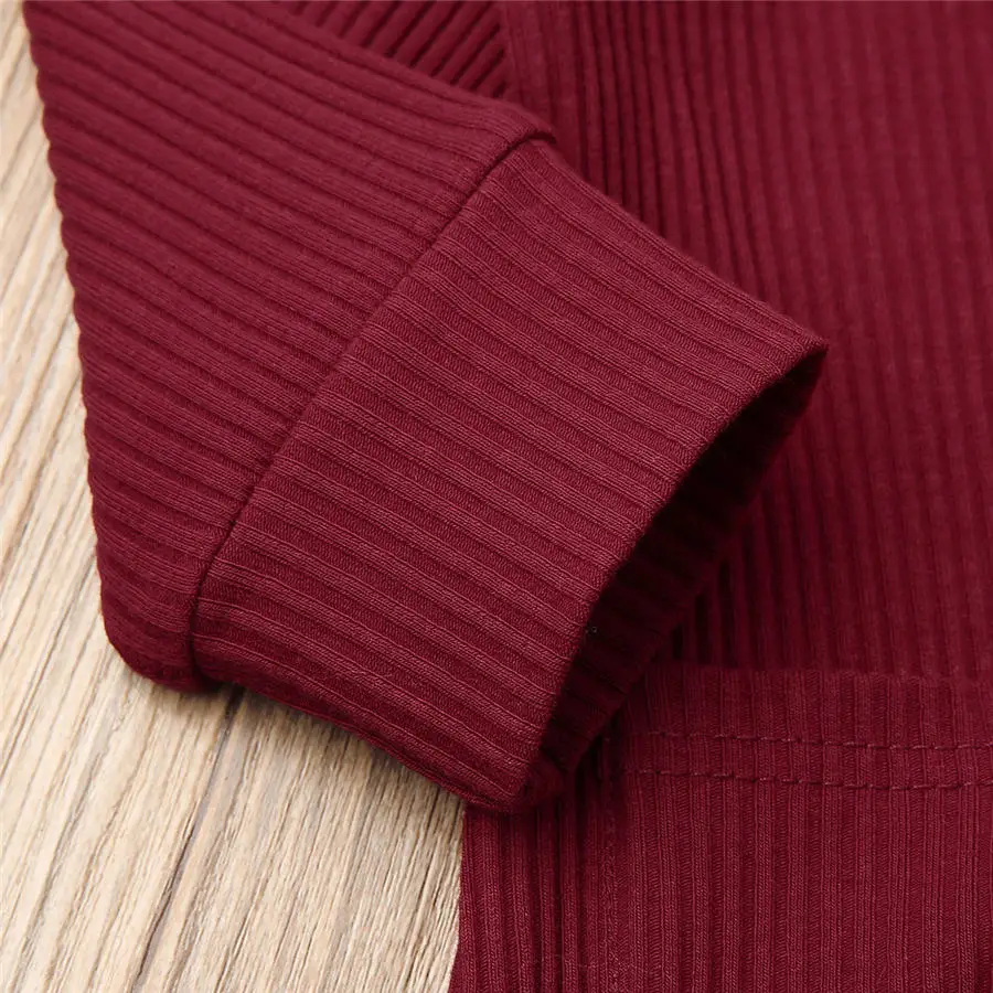 

Newborn Toddler Baby Boys Long Sleeve Cotton Bodysuit Romper Leggings Solid Color Autumn/Winter Clothes Outfits 0-18M