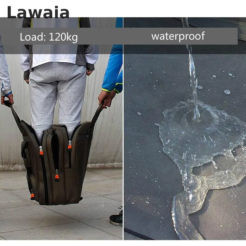 Рюкзак Lawaia для рыболовных снастей трехслойная сумка толстая водонепроницаемая
