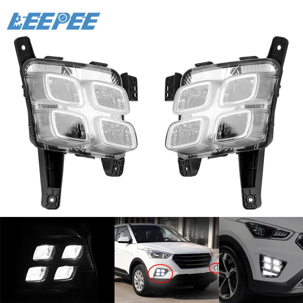 LEEPEE дневные ходовые огни светильник 2 шт. головной день Святого тумана s