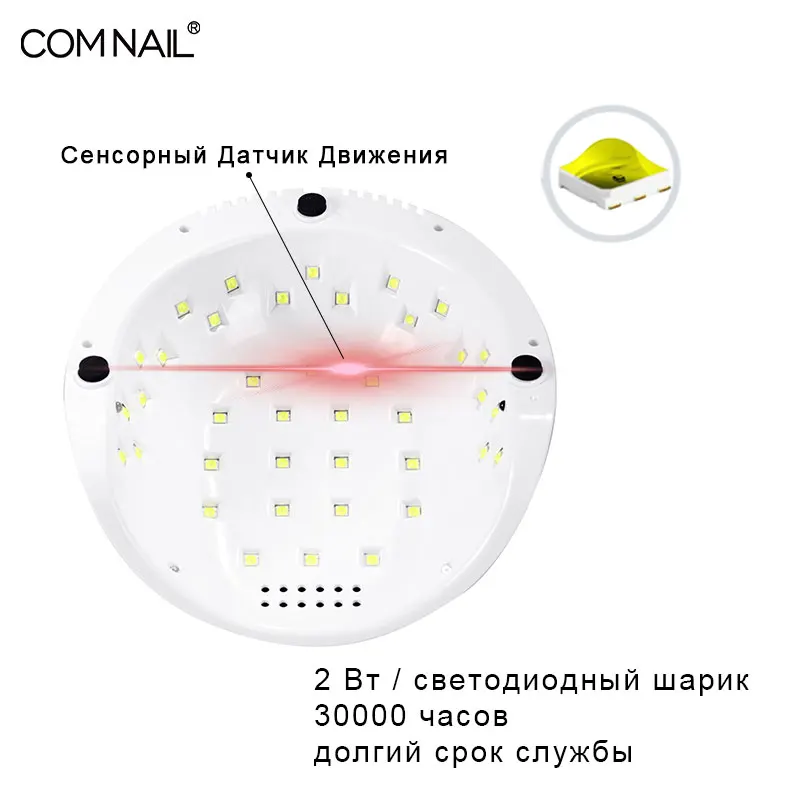 Цветная светодиодная УФ лампа для ногтей F6 с 39 светодиодами аппаратного маникюра
