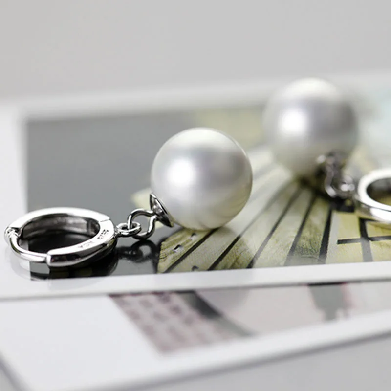 Fashion Women Natural Freshwater Pearl Stud Earrings S925 Silver Color Oblate Earring For Valentine's Day Jewelry Gift | Украшения и