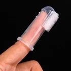 Детская зубная щетка на палец детская зубная щетка на палец Мягкая Силиконовая зубная щетка для новорожденных инструмент для чистки зубов