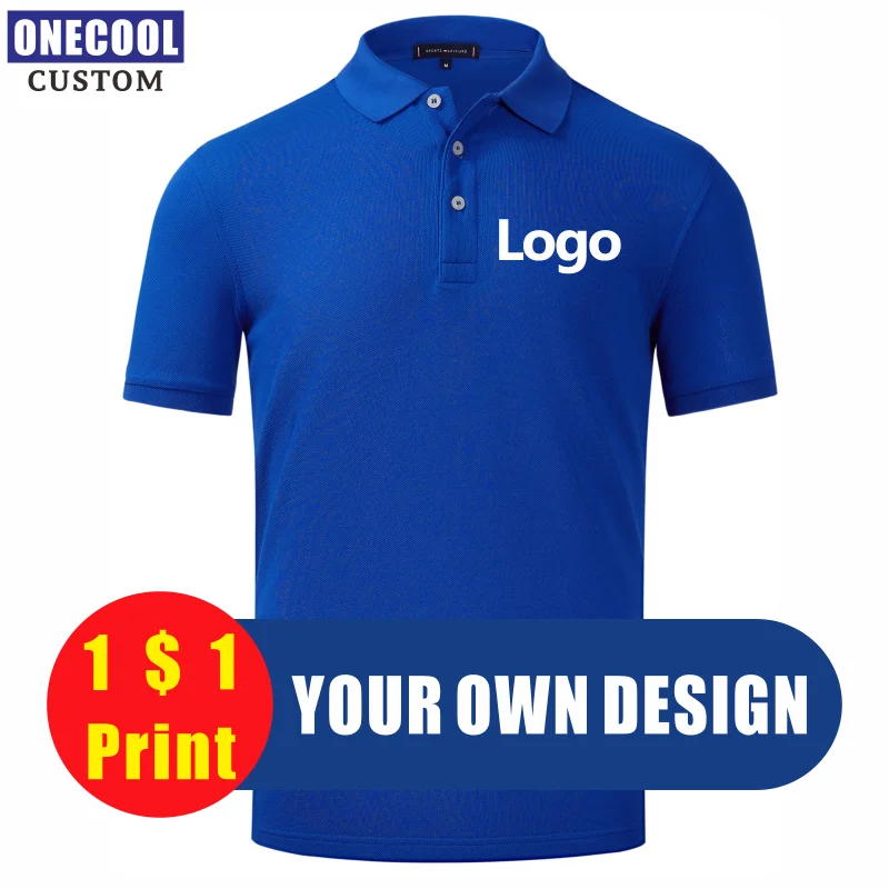 Летняя хлопковая рубашка-поло с логотипом на заказ 10 цветов унисекс вышивкой