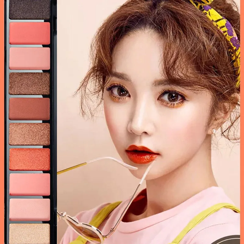 10 цветов Палитра теней для век водонепроницаемая долговечная матовая косметика |