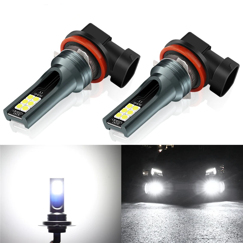 

2Pcs H8/H11 Led Headlight LED Bulb for Car Fog Light Bulb H8 LED H11 9005 9006 HB3 HB4 12000LM 12V Diode Lamps 4300K/6500K
