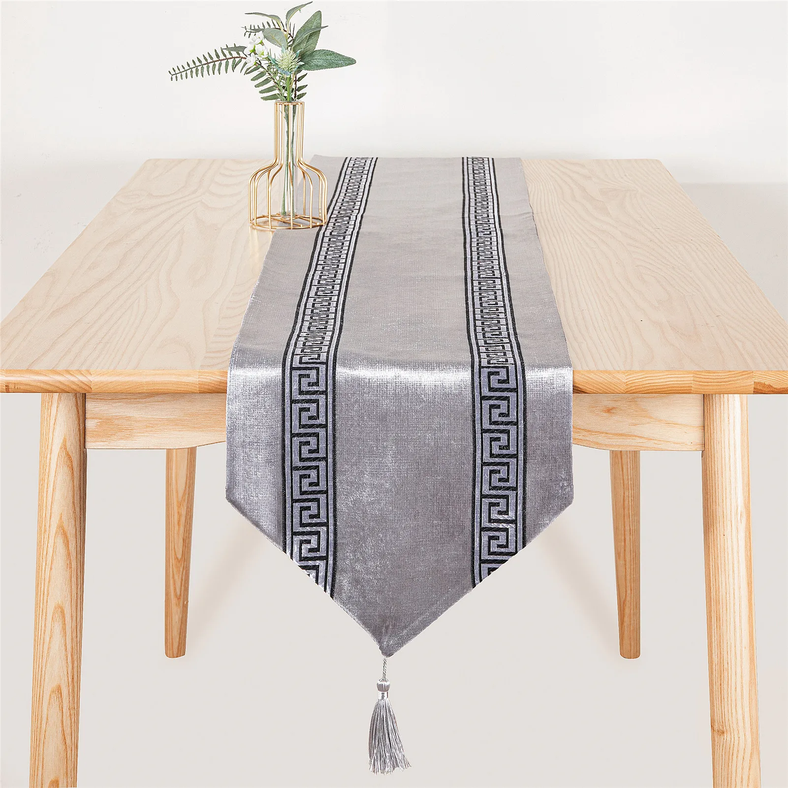 Topfinel – chemin de Table géométrique moderne de luxe, en tissu rectangulaire, décoration de salle à manger pour mariage, fête, bureau à domicile