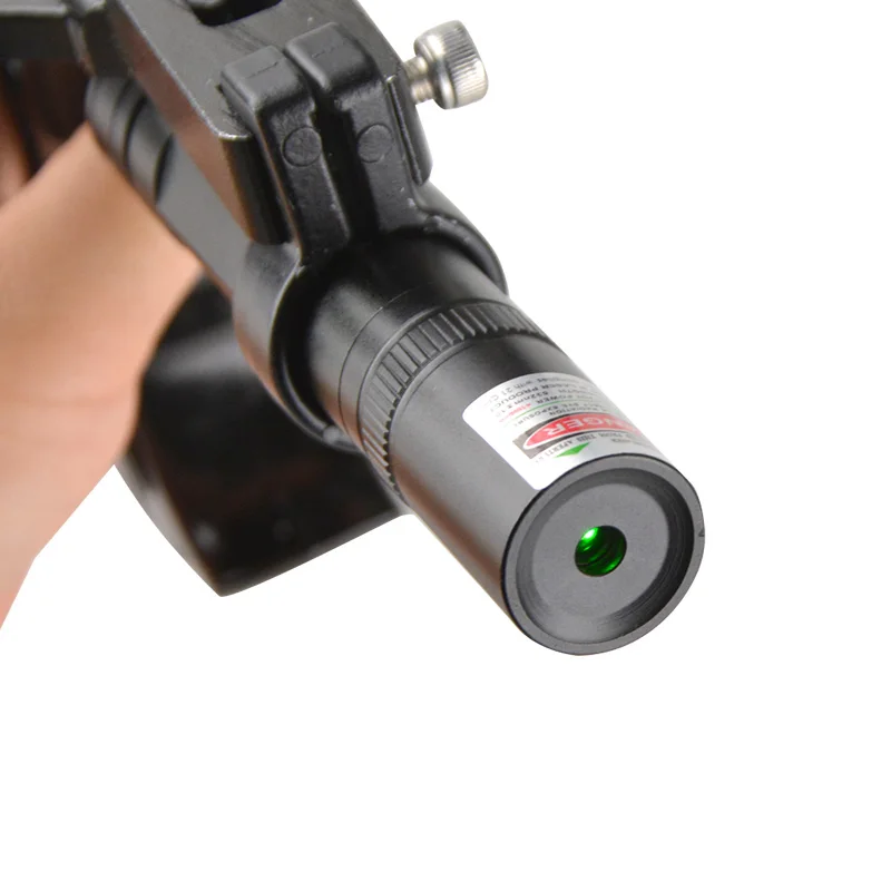 Профессиональная охотничья Рогатка металлический корпус с зеленым лазером для