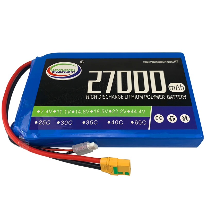 2S 3S 4S 5S 6S 27000 мА/ч 25C RC 7 4 V 11 1 14 8 18 5 22 2 с несколькими несущими винтами LiPo Батарея для