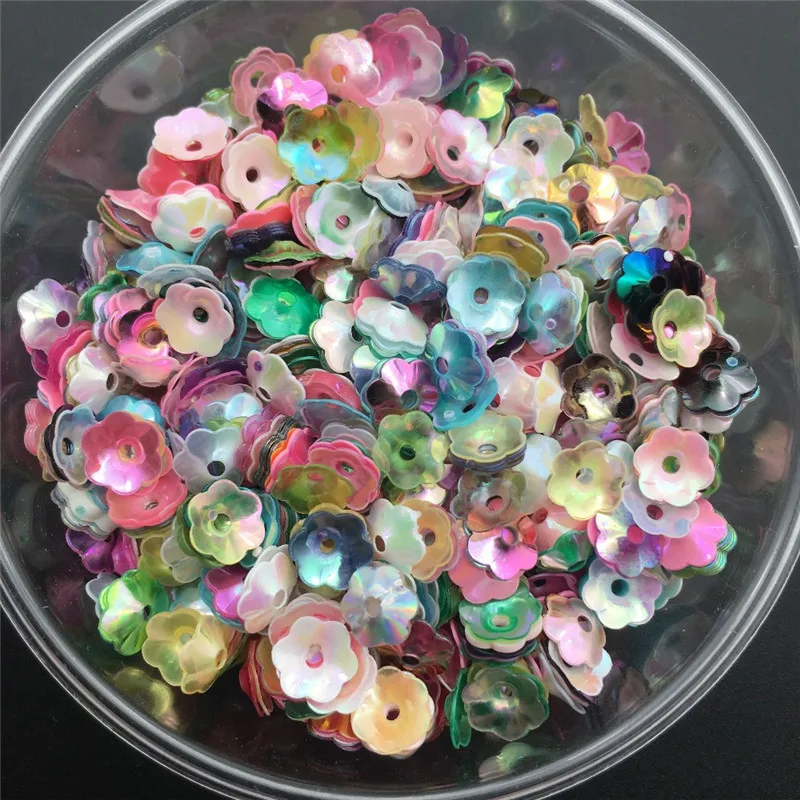 20 г 6 мм кружка Сливовый цветок свободные блестки пайетка платье Шитье