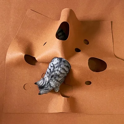 Коврик для кошек складной противоскользящий