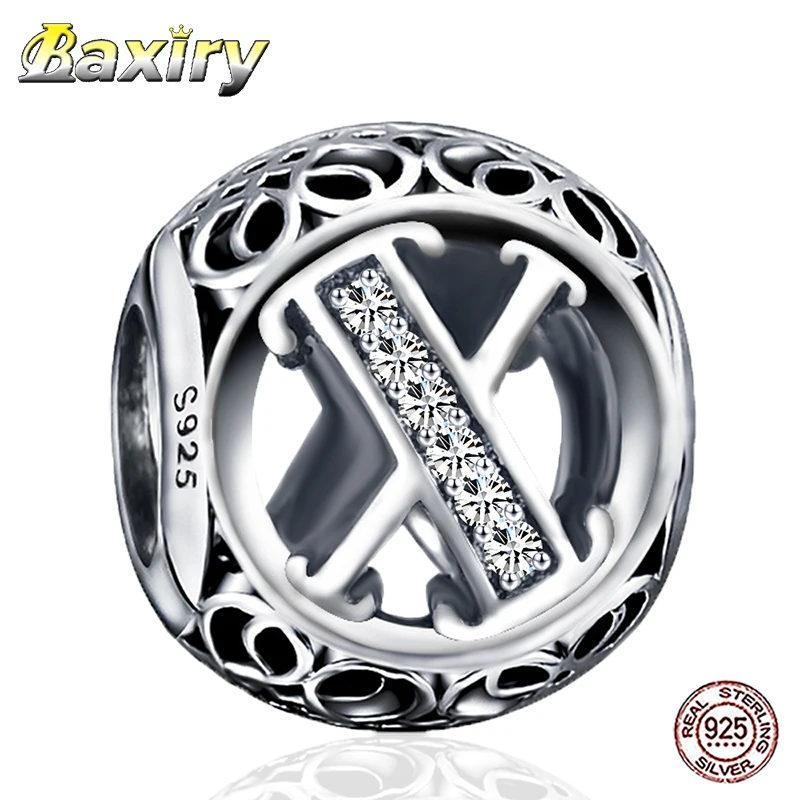 2020 DIY Подарочные бусины в виде букв алфавита подходят для шармов серебро 925 пробы