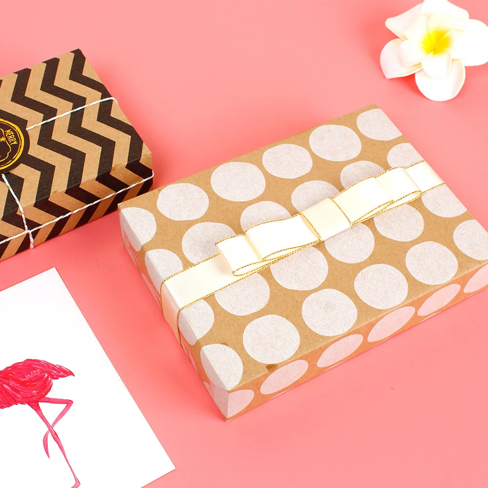 10 шт. оптовая продажа Рождественская крафт-оберточная бумага с омелочным носком