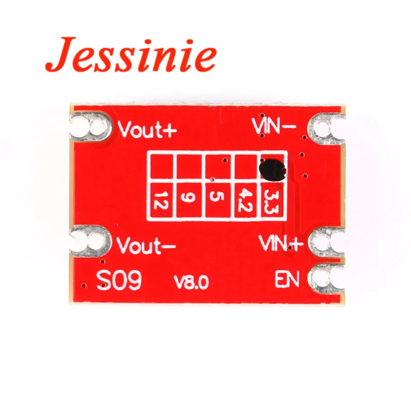 2pcs S09 DC-DC Automatic Buck Boost Power Module Step Up Down Board Input 3V-15V Output 3.3V/4.2V/5V/9V/12V Electronic DIY PCB - купить по