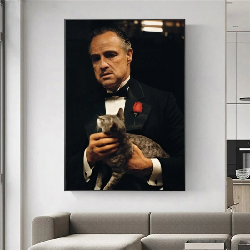 

Modern Godfather Portrait Movie Posters and Prints Wall Art Canvas Paintings on The Wall Hanging Pictures Ror Home Decoration