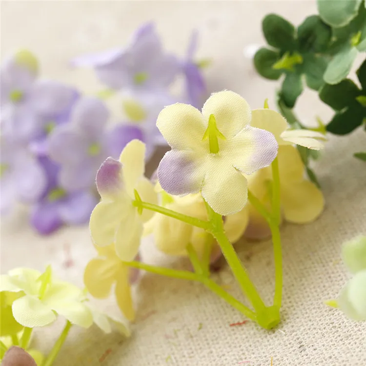 Искусственная Гортензия Цветочная головка для свадьбы Настенная фотография