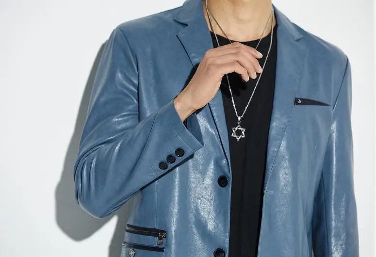 

New Motorcycle Leather Jacket Men Leather Coat 2021 Men's Leather Jacket Outerwear Men's Leather Suit