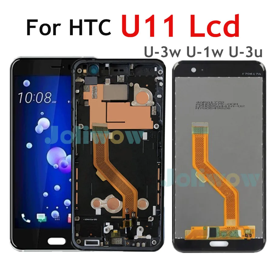 

5.5" LCD For HTC U11 LCD Display Touch Screen Digitizer Assembly with Frame Replacement For HTC U-3w U-1w U-3u LCD