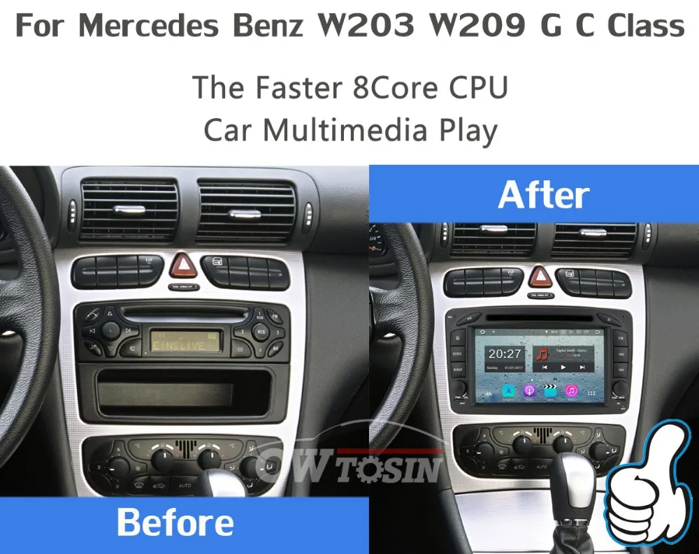 PX6 Octa Core Android 9,0 4+ 64G 5 USB для Mercedes Benz C Class W203 S203 C180 C200 C220 C230 C240 C270 C280 C300 автомобиль радио gps