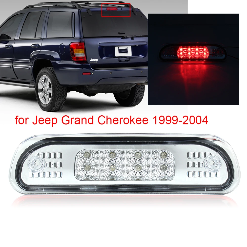 

Задний светодиодный фонарь для Jeep Grand Cherokee 1999-2004, третий стоп-сигнал, задний светодиодный фонарь в сборе, дополнительный стоп светильник
