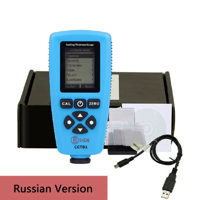 Цифровой датчик толщины покрытия автомобиля CCT01 1/0 2000um измеритель лакокрасочной
