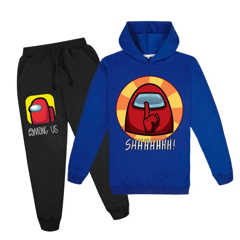 

Hot Game Among Us Hoodies Jogger Pants 2pcs Set Kids Cartoon Impostor Sweatshirt Sets Boys Tracksuit Toddler Girls Outfits 2-16Y