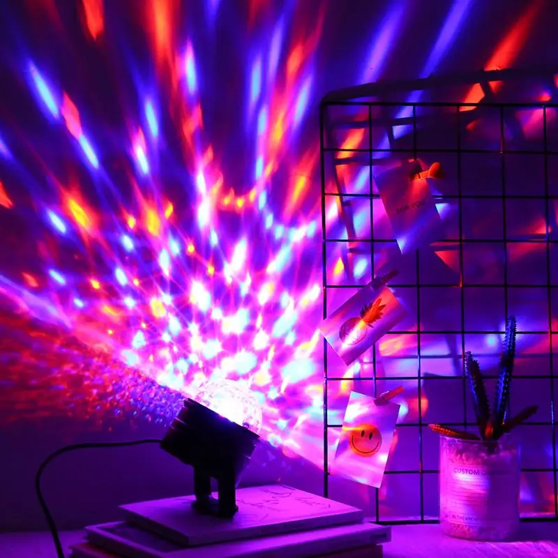 Мини RGB кристалл волшебная светодиодная сценическая лампа DJ KTV диско лазерный