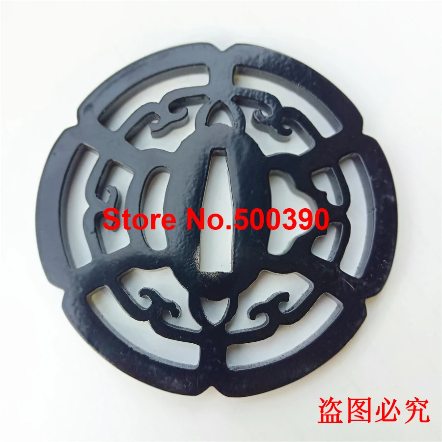 Красивая Уникальная железная стальная защита Tsuba для японского стандарта