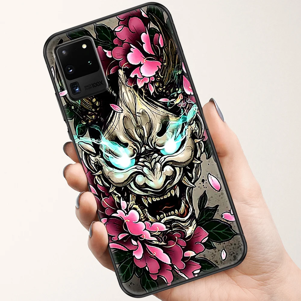 Японская Маска самурая Hannya чехол для телефона Samsung Galaxy Note 4 8 9 10 20 S8 S9 S10 S10E S20 Plus UITRA