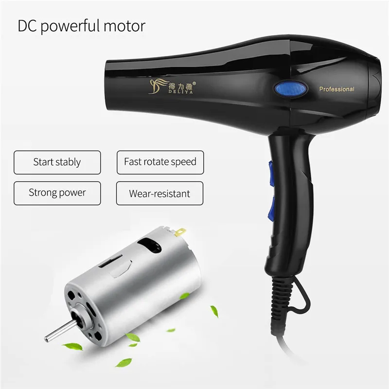 Профессиональный фен для волос 2200 Вт анион синий светильник с ароматом салона
