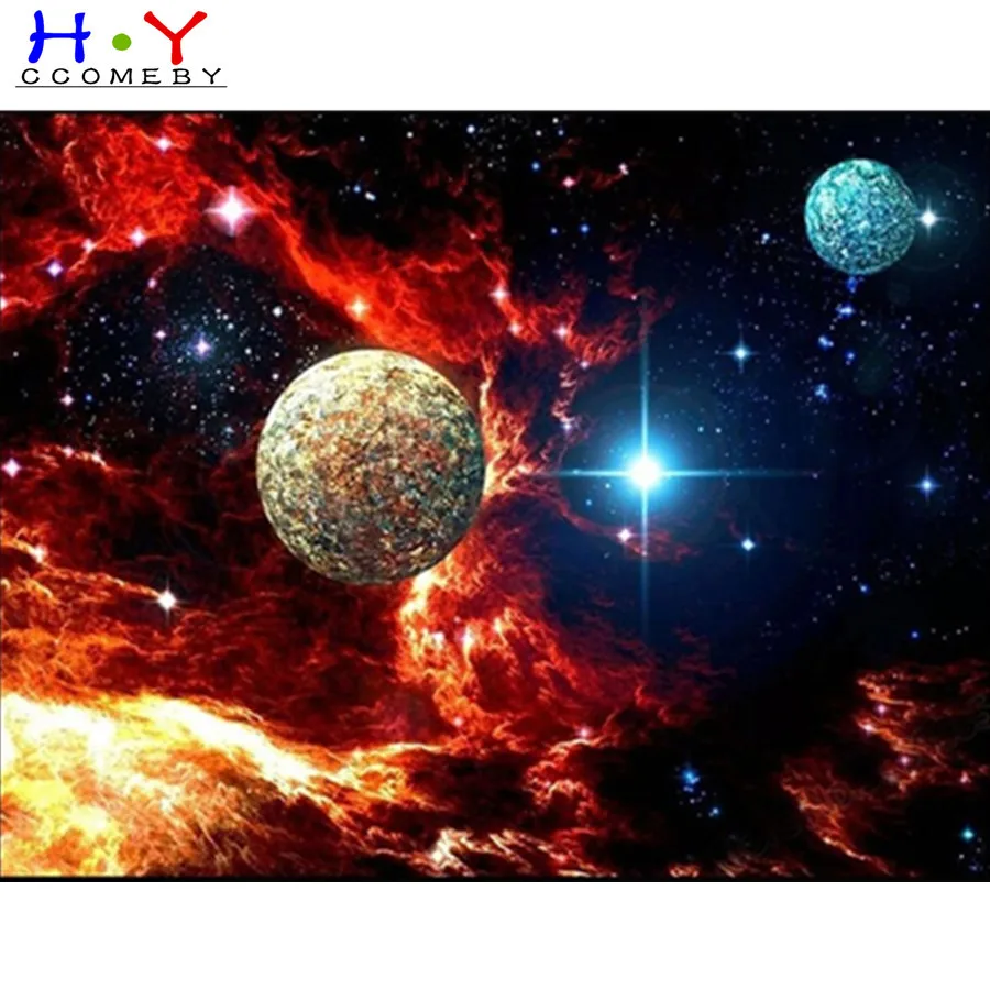

Starry sky 5D DIY Diamond Painting 5D Diamond Embroidery Mosaic Full Square Landscape Rhinestone Picture Hobbies Cross Stitch