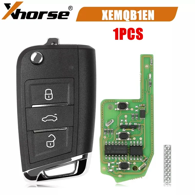 

Супер удаленный ключ XHORSE XEMQB1EN в стиле MQB, 3 кнопки, встроенный супер чип, 1 шт.