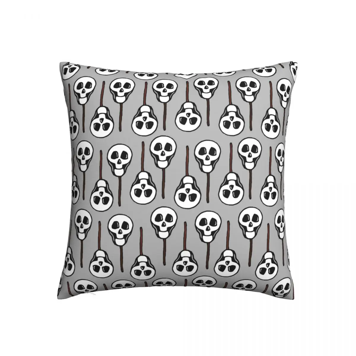 

Halloween Skull Pillow Case Funny Kawaii Polyester Pillowcase Cushion Zipper Spring Cover