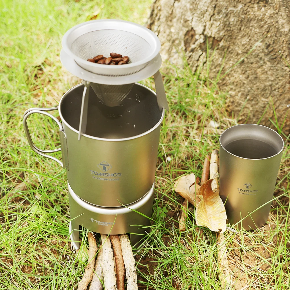 Ультралегкая титановая чашка кружка горшки посуда для кемпинга пикника воды