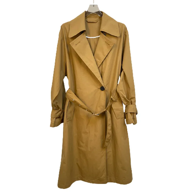 

2021 Autumn New Loose Belt Coat Windbreaker Trench Women Coats
